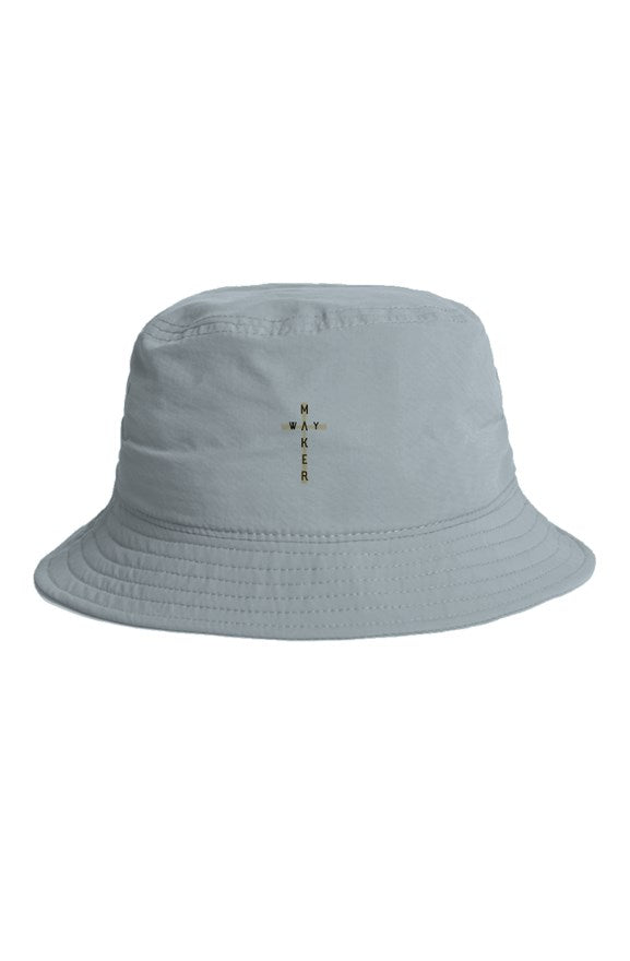 Waymaker Cross Embroidery Design Nylon Bucket Hat