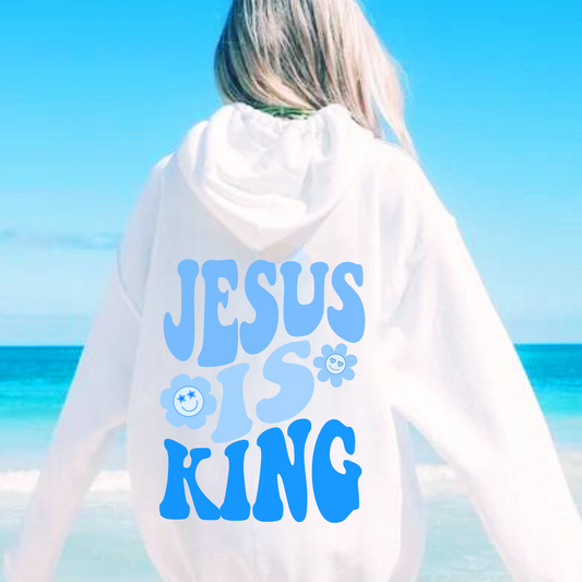 Jesus is King Adult Pullover Hoodie
