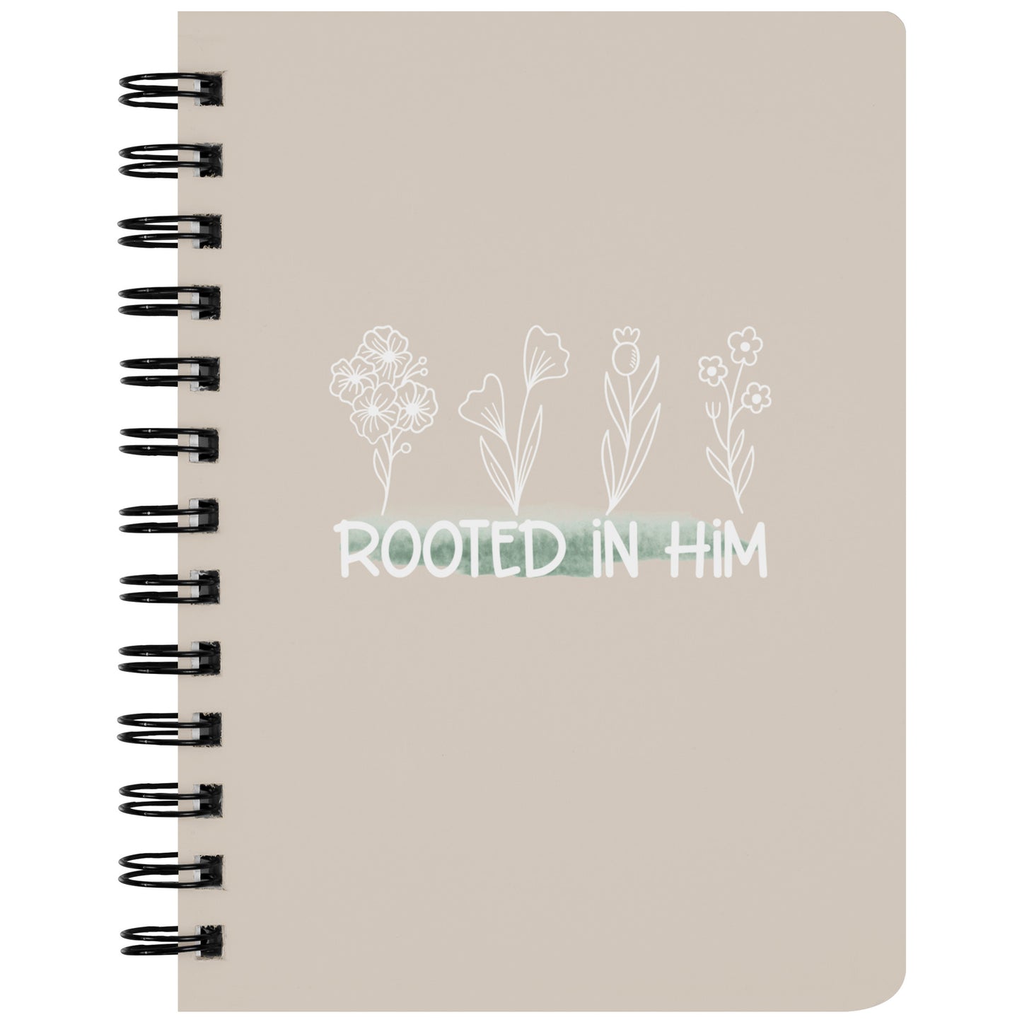 Rooted in Him Spiral Journal Notebook