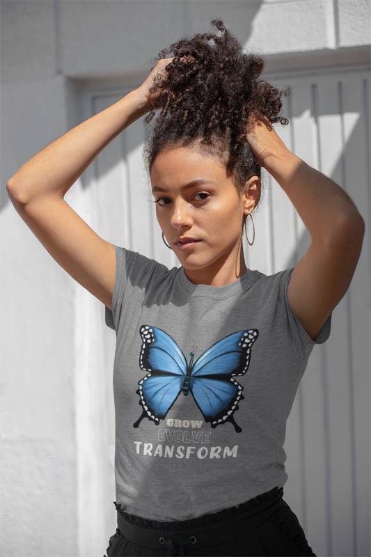 Transform Evolve Butterfly Unisex Jersey Tee Design Print