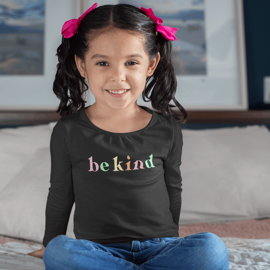 be kind Toddler Long Sleeve Jersey Tee