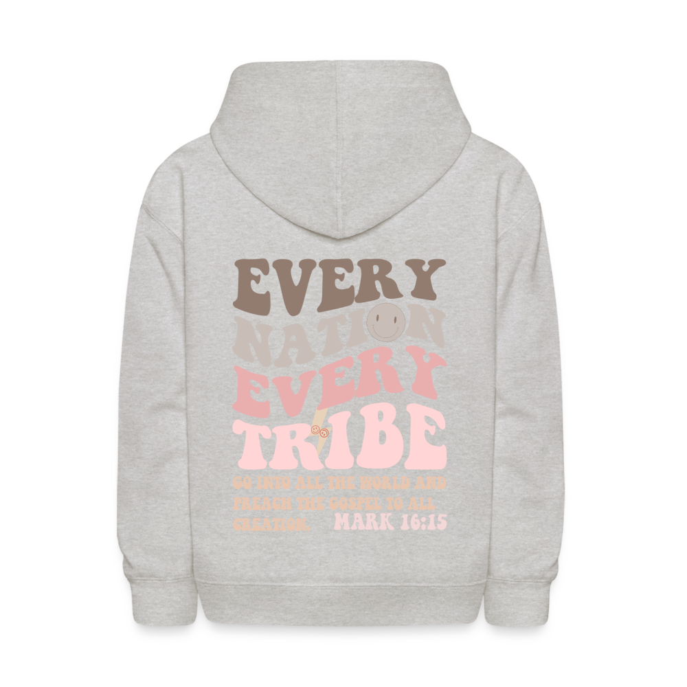 Every Nation Every Tribe Kids Pullover Hoodie - heather gray