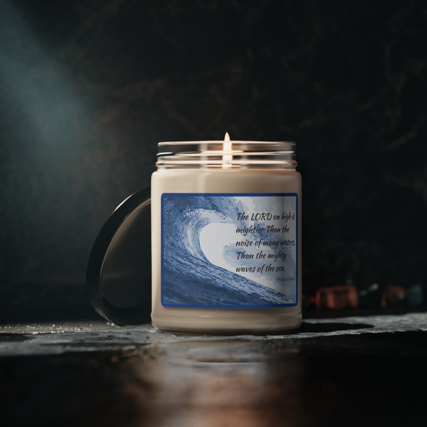Mightier Than The Waves Sea Salt Aromatherapy Soy Candle, 9oz