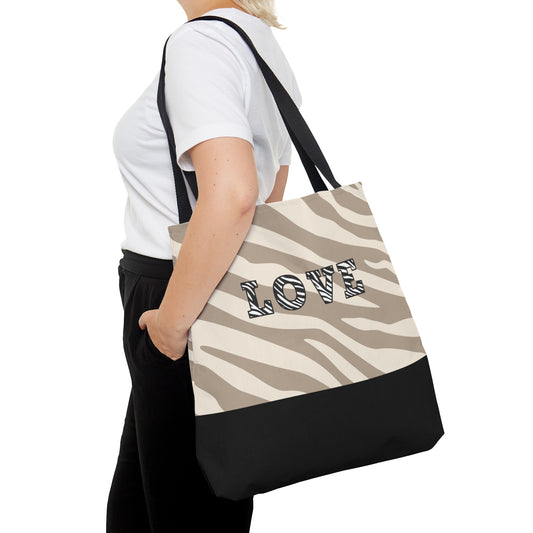 Tiger Love Large Tote Bag Design