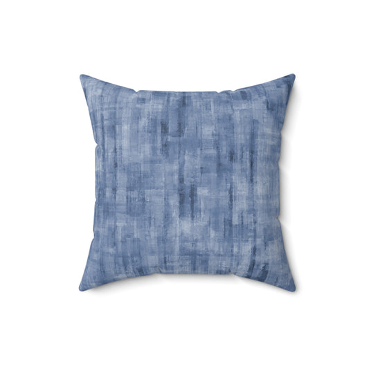 Denim Blue Throw Pillow