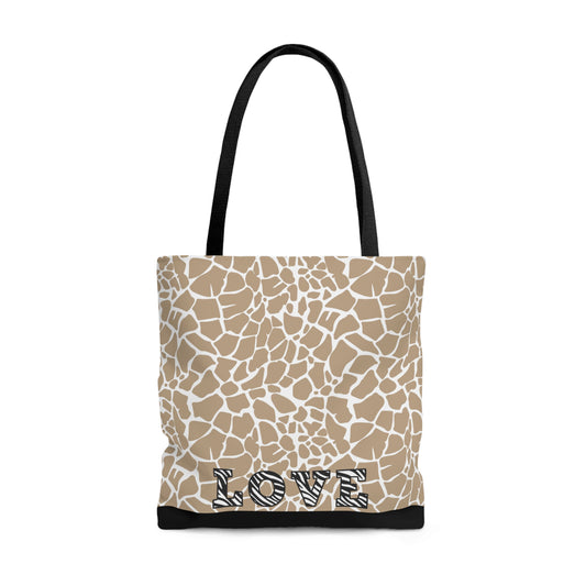 Cheetah Love Large Tote Bag Design