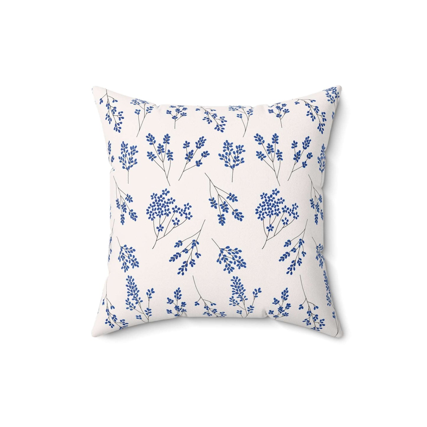 Beautiful Blue Flowers Throw Pillow