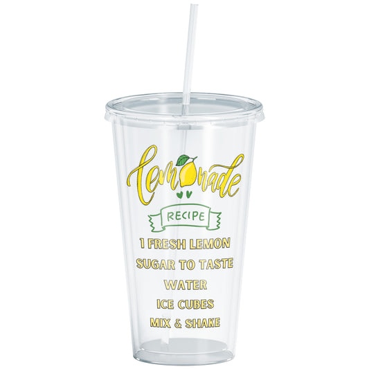 Fresh Lemonade Recipe  Design 16oz Acrylic Cup