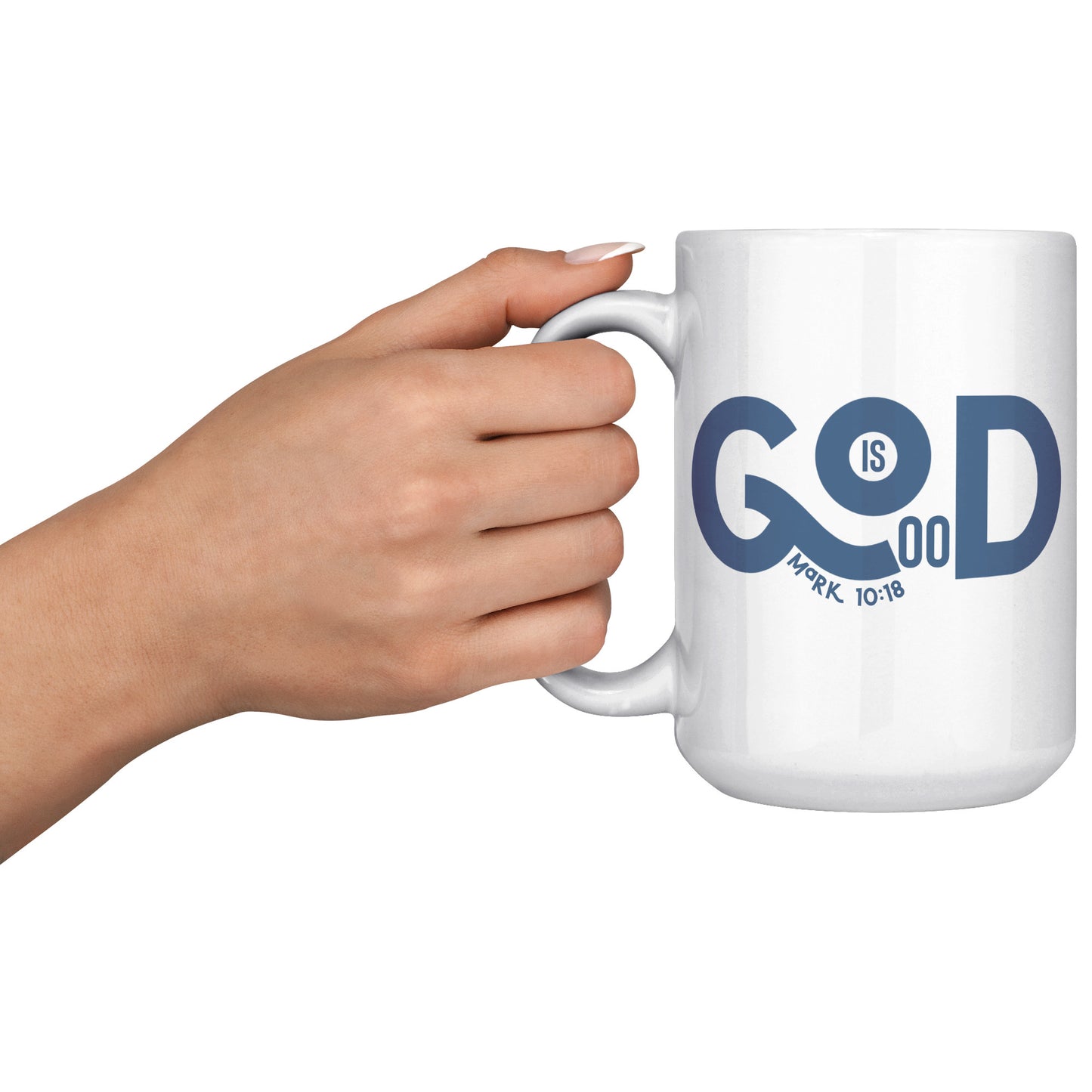 God is Good Ceramic White Mug