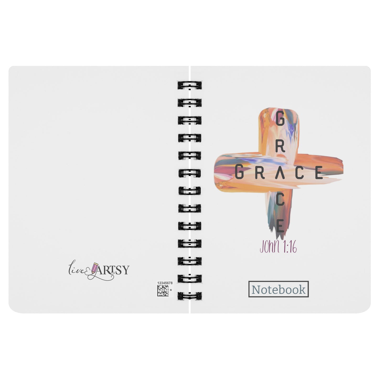 Grace Grace Spiral Journal Notebook