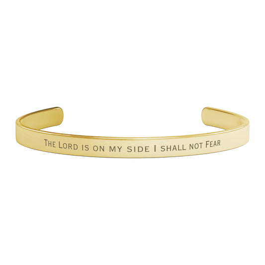 The Lord is on My Side Cuff Bracelet