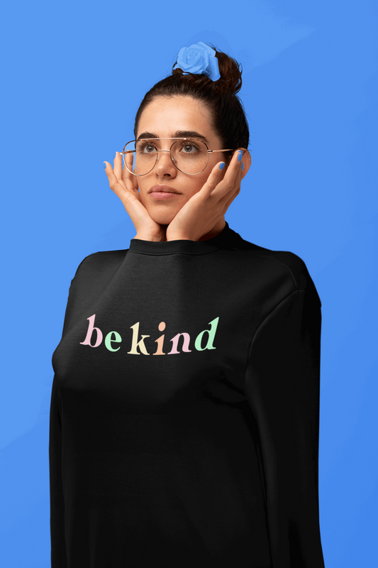 be kind Colors Design Print Unisex Crewneck Sweatshirt Lounge Set