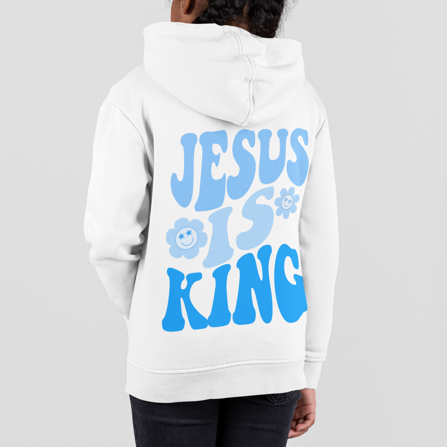 Jesus is King Adult Pullover Hoodie
