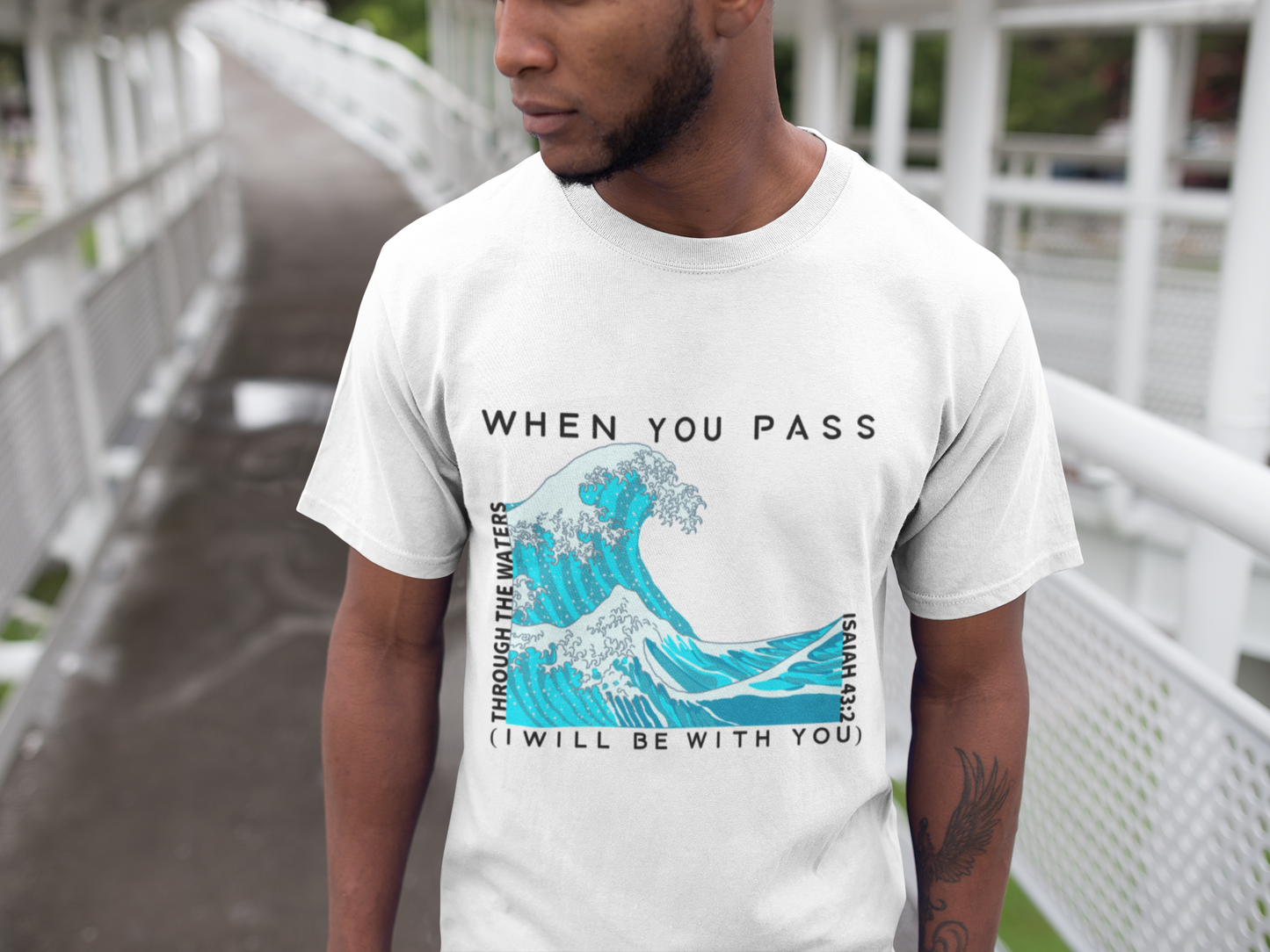When You Pass Through The Waters Unisex Heavy Cotton T-Shirt