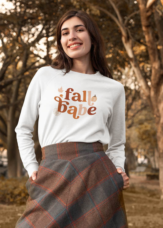 Fall Babe Letter Design Unisex Jersey Long Sleeve Tee