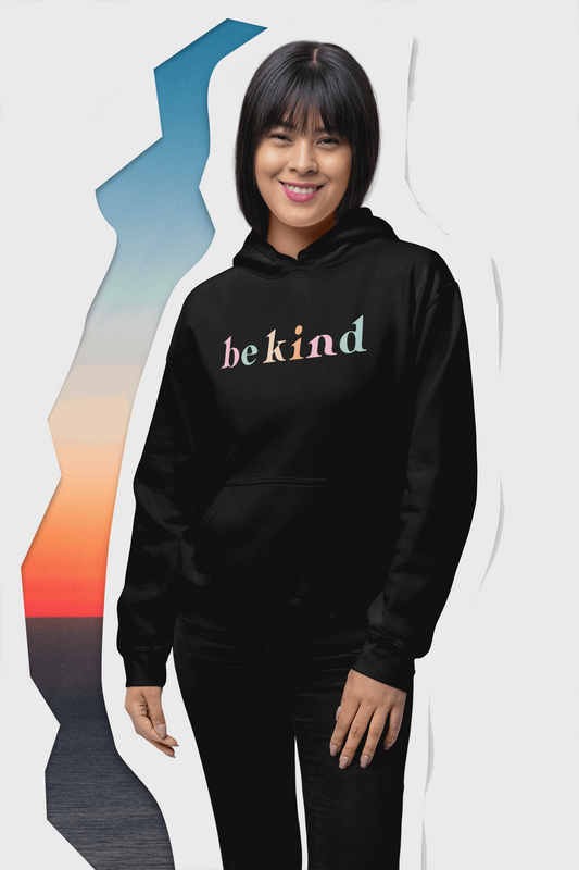 be kind Colors Design Print Unisex Hooded Sweatshirt Lounge Set