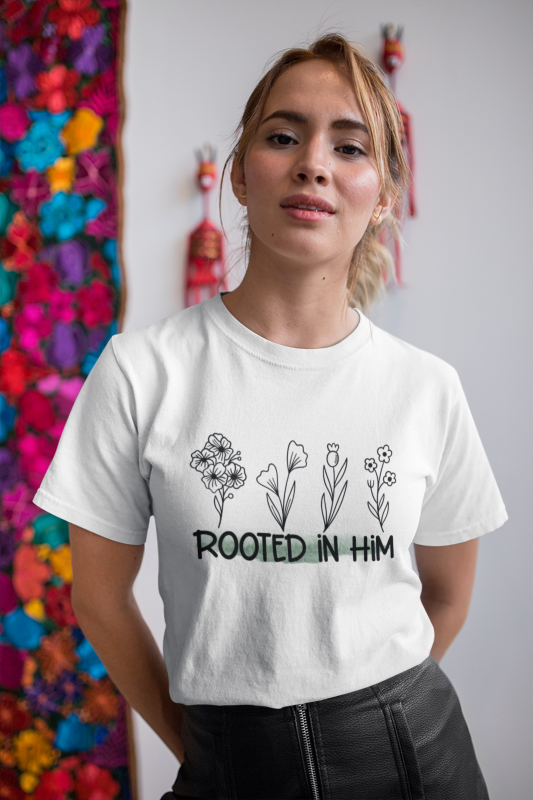 Rooted in Him Unisex Heavy Cotton T-Shirt