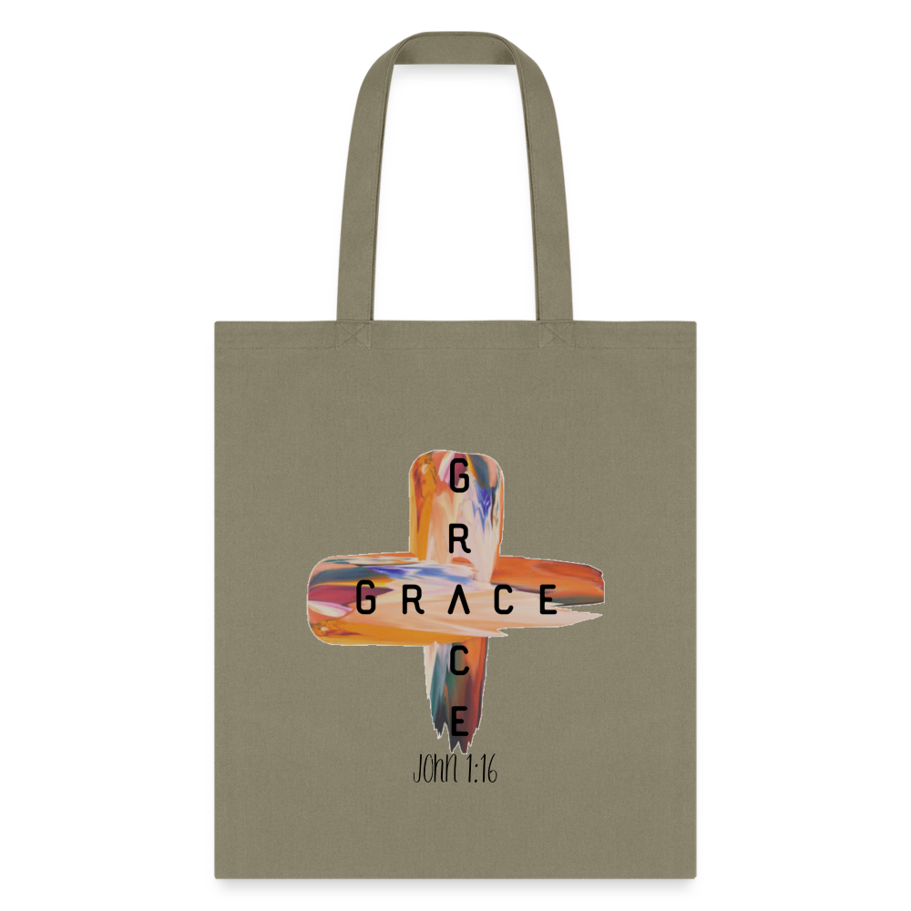 Grace Grace Cotton Canvas Tote Bag - khaki