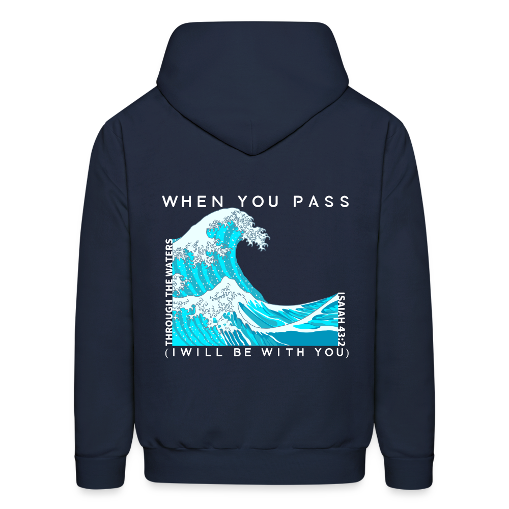 When You Pass I Will Be With You Pullover Hoodie - navy