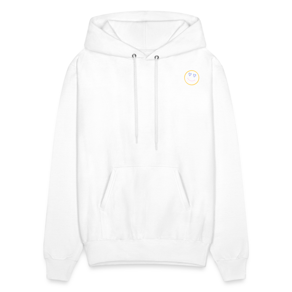 Sunsets Heart Smile Pullover Hoodie - white