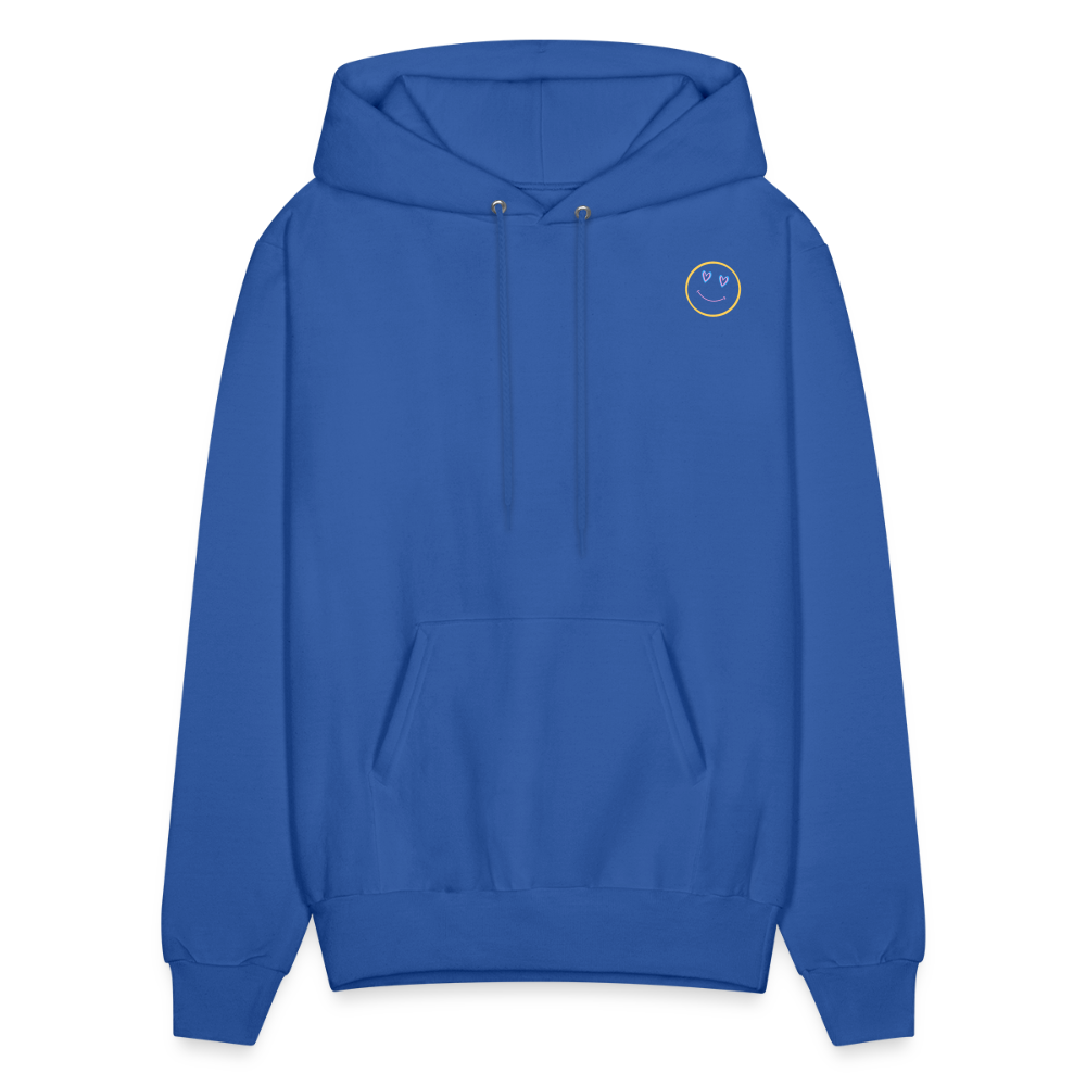 Sunsets Heart Smile Pullover Hoodie - royal blue