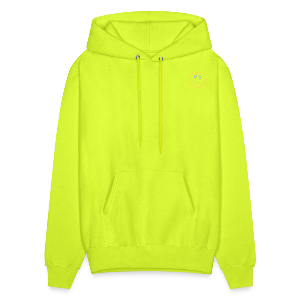 Sunsets Heart Smile Pullover Hoodie - safety green