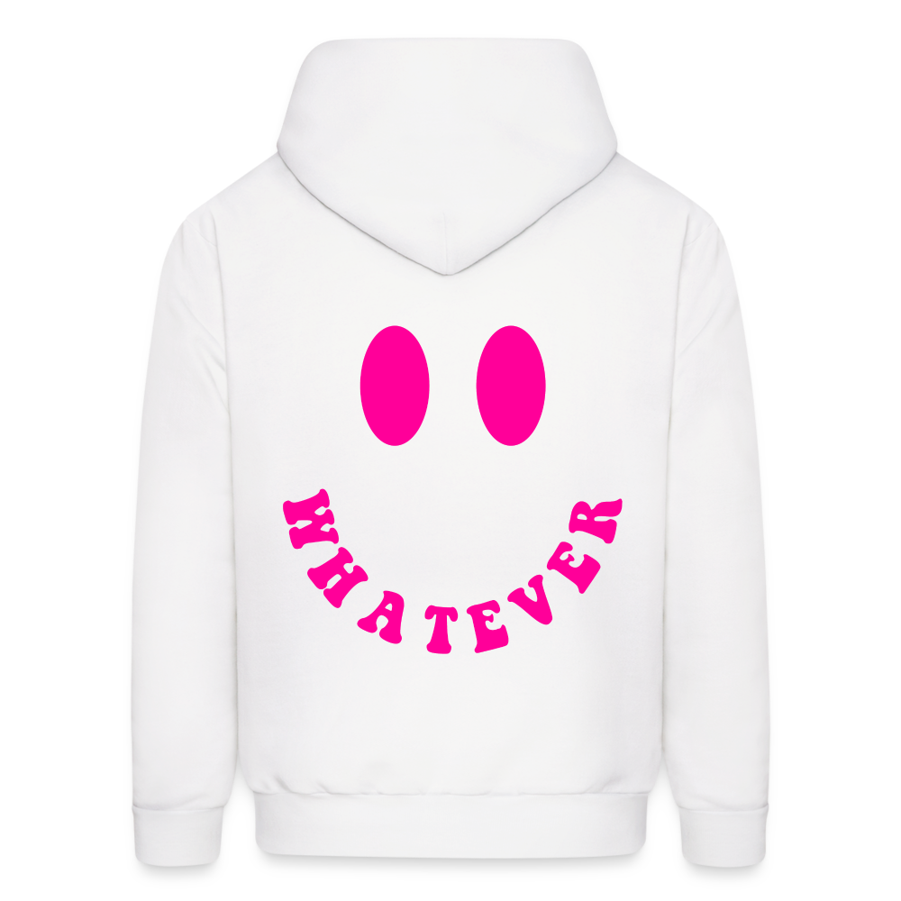 Whatever Smile Pullover Hoodie - white