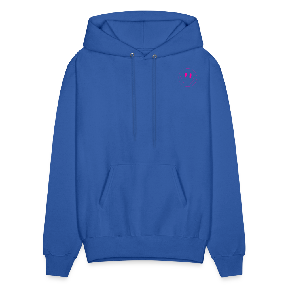 Whatever Smile Pullover Hoodie - royal blue