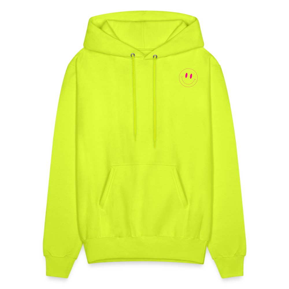 Whatever Smile Pullover Hoodie - safety green