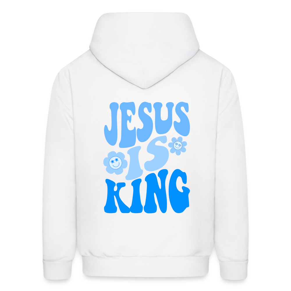 Jesus is King Pullover Hoodie - white
