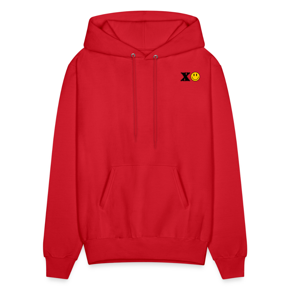 XOXO Smile Face Pullover Hoodie - red