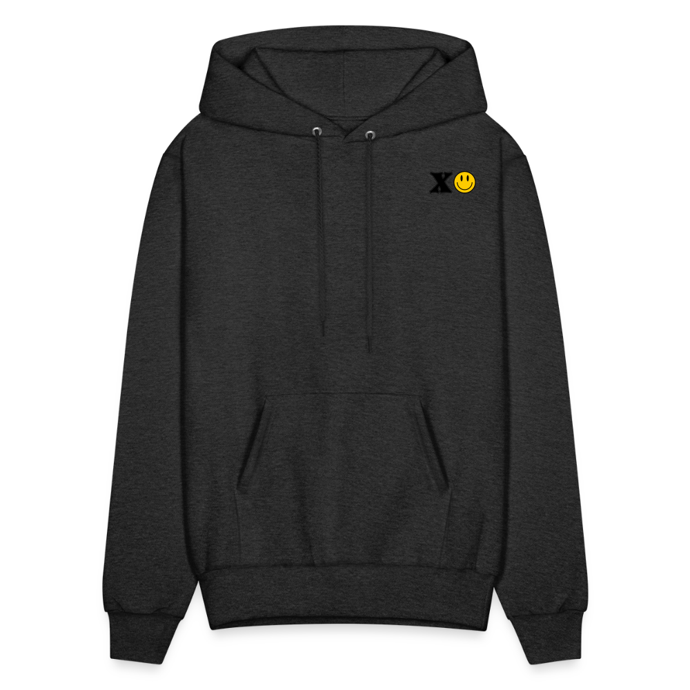 XOXO Smile Face Pullover Hoodie - charcoal grey
