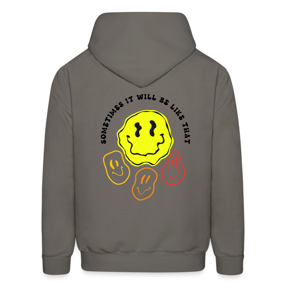 Sometimes It Will Be Like That Pullover Hoodie - asphalt gray
