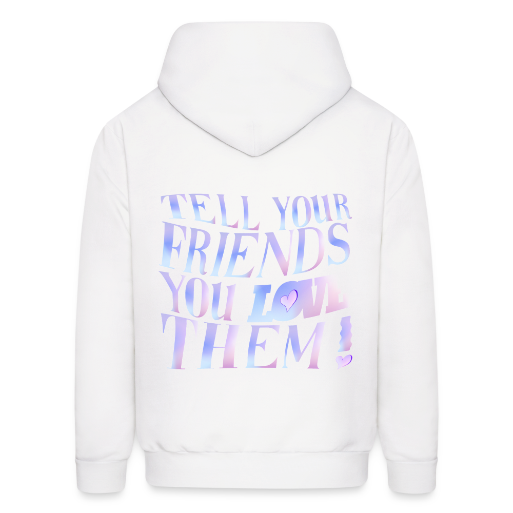 Tell your Friends You Love Them God is Greater Pullover Hoodie - white