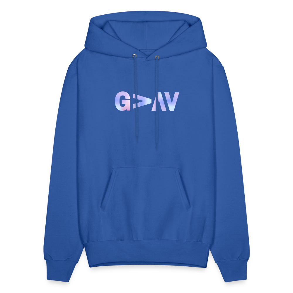 Tell your Friends You Love Them God is Greater Pullover Hoodie - royal blue