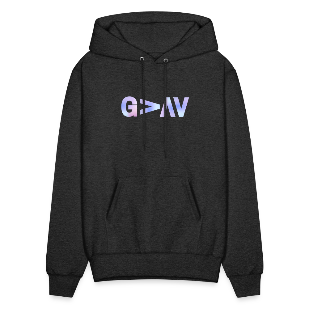 Tell your Friends You Love Them God is Greater Pullover Hoodie - charcoal grey