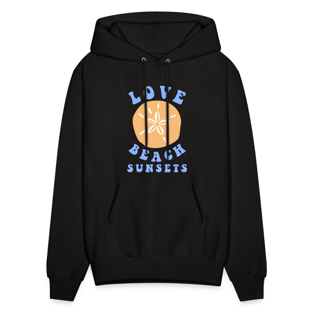 See You At The Beach Catch Waves Pullover Hoodie - black