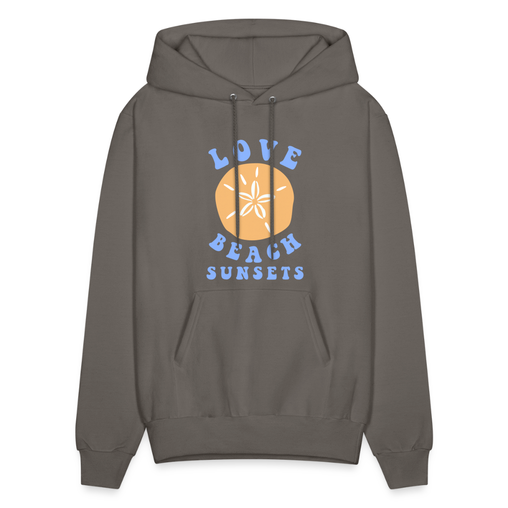 See You At The Beach Catch Waves Pullover Hoodie - asphalt gray
