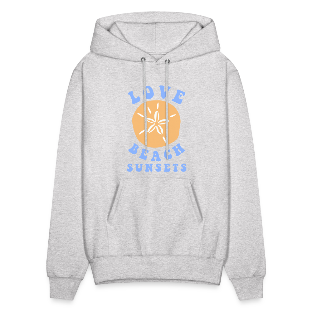 See You At The Beach Catch Waves Pullover Hoodie - ash 