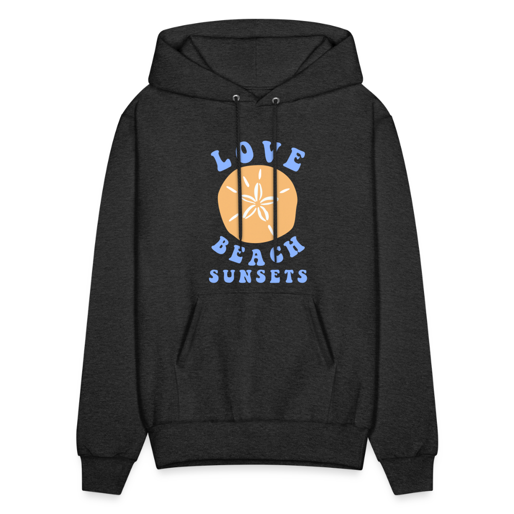 See You At The Beach Catch Waves Pullover Hoodie - charcoal grey