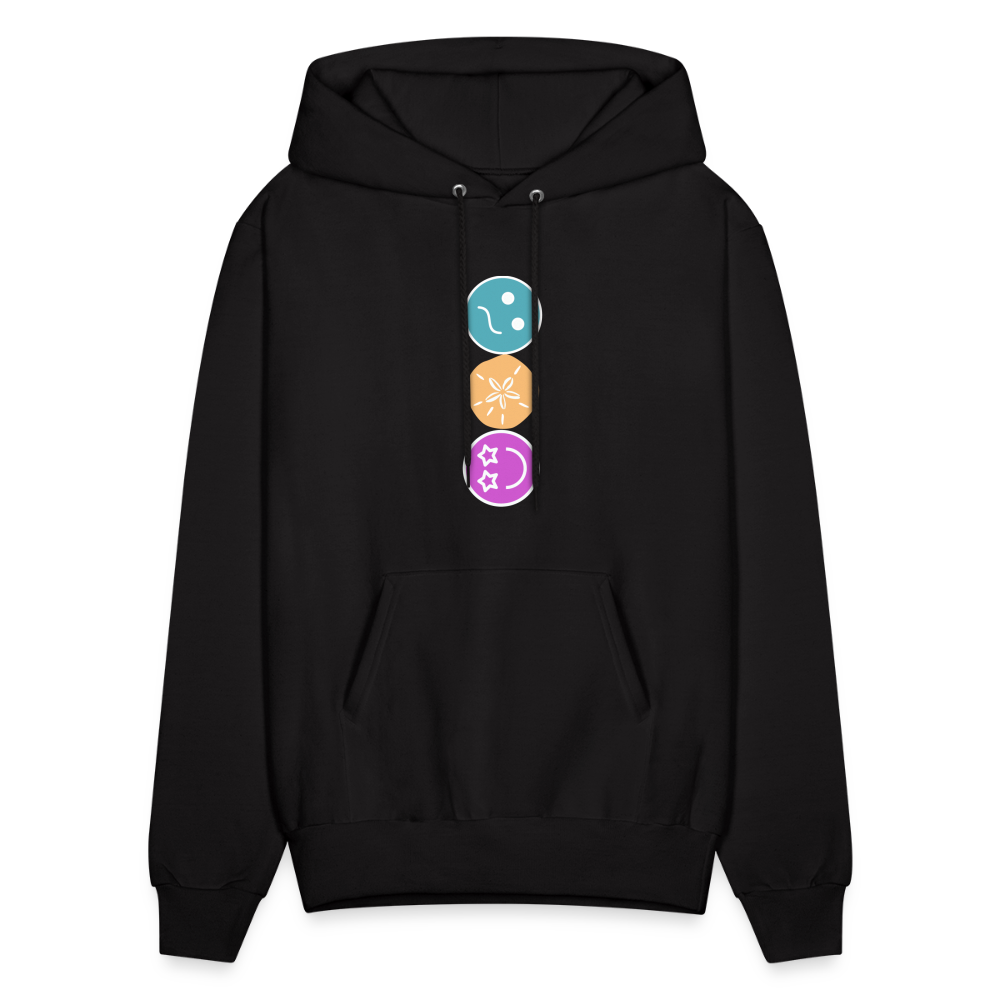 See You At The Beach Graphic Letter Print Pullover Hoodie - black
