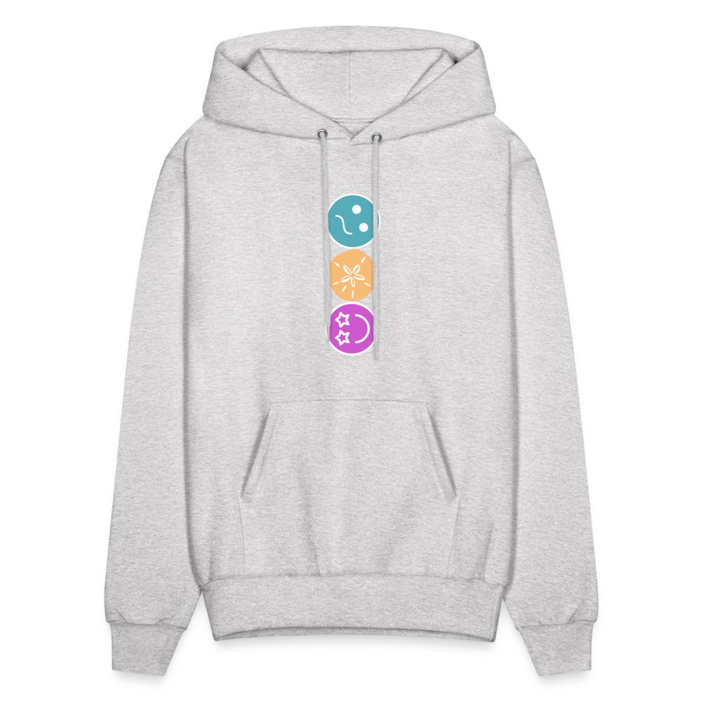 See You At The Beach Graphic Letter Print Pullover Hoodie - ash 