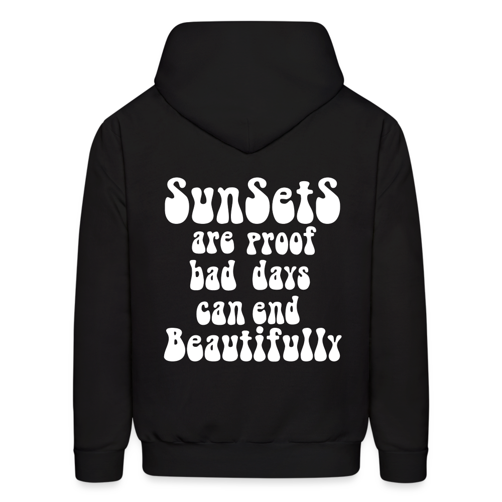 Sunsets Are Proof Pullover Hoodie - black