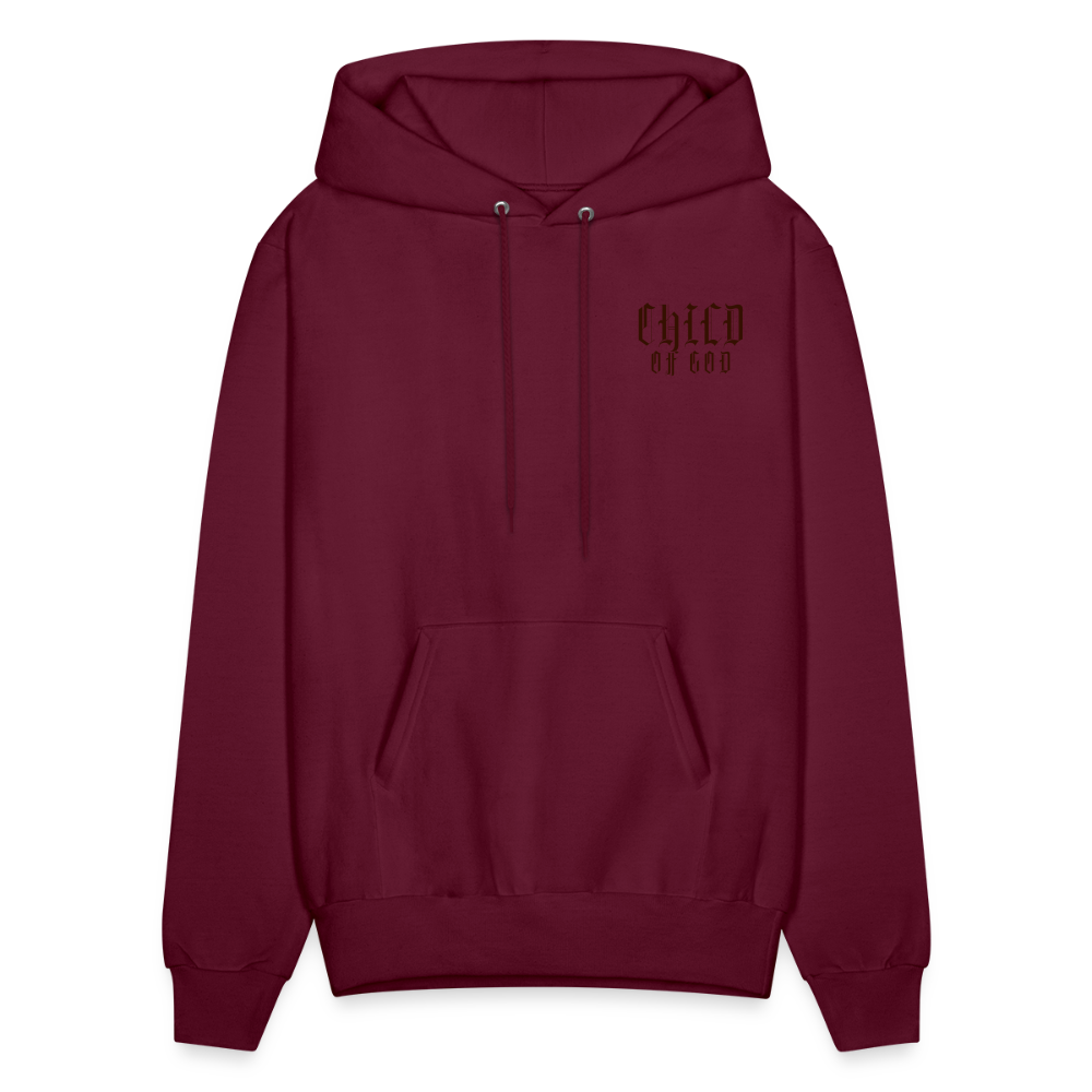 Child of God Graphic Letter Print Pullover Hoodie - burgundy