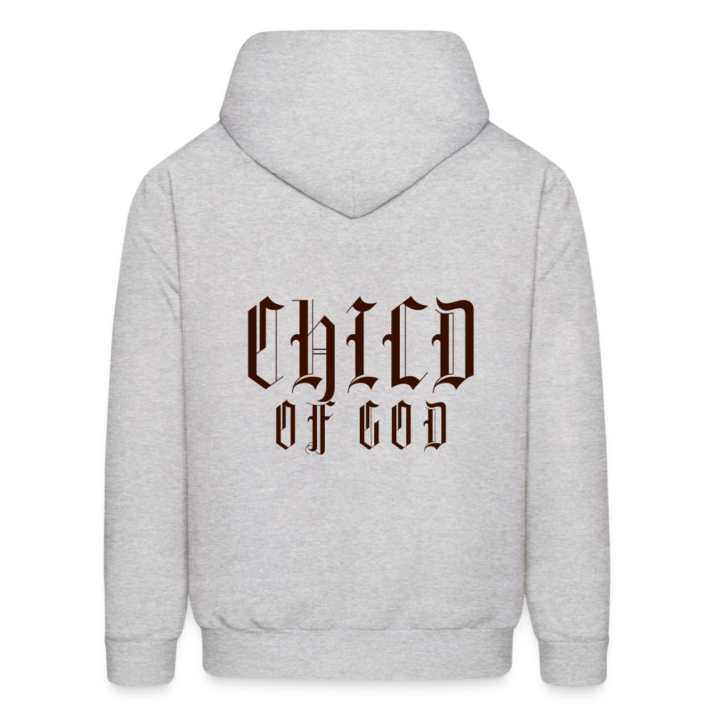 Child of God Graphic Letter Print Pullover Hoodie - ash 