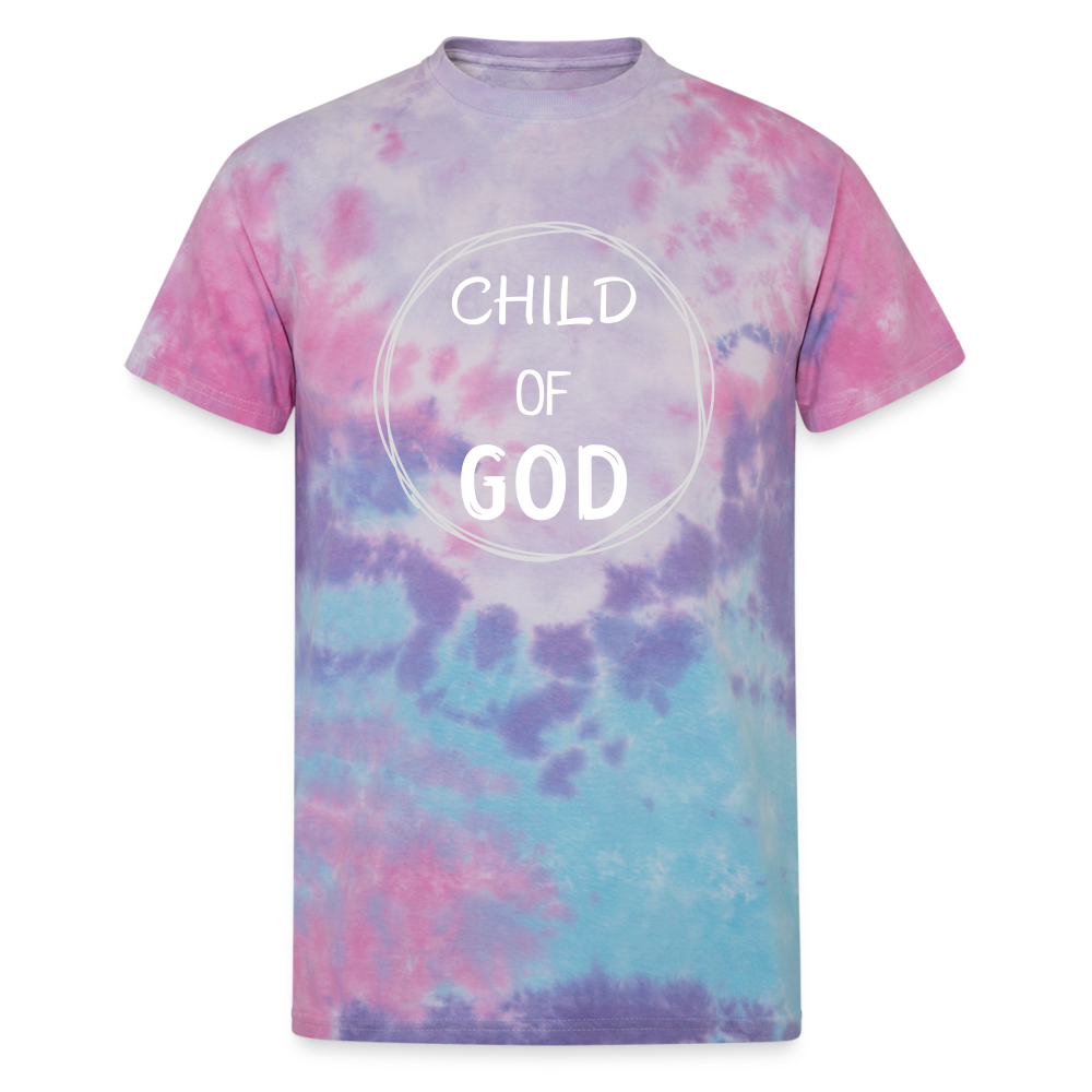 CHILD of GOD Unisex Tie Dye T-Shirt - cotton candy