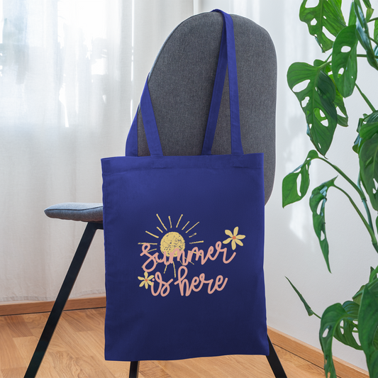 Summer is Here Tote Bag - royal blue