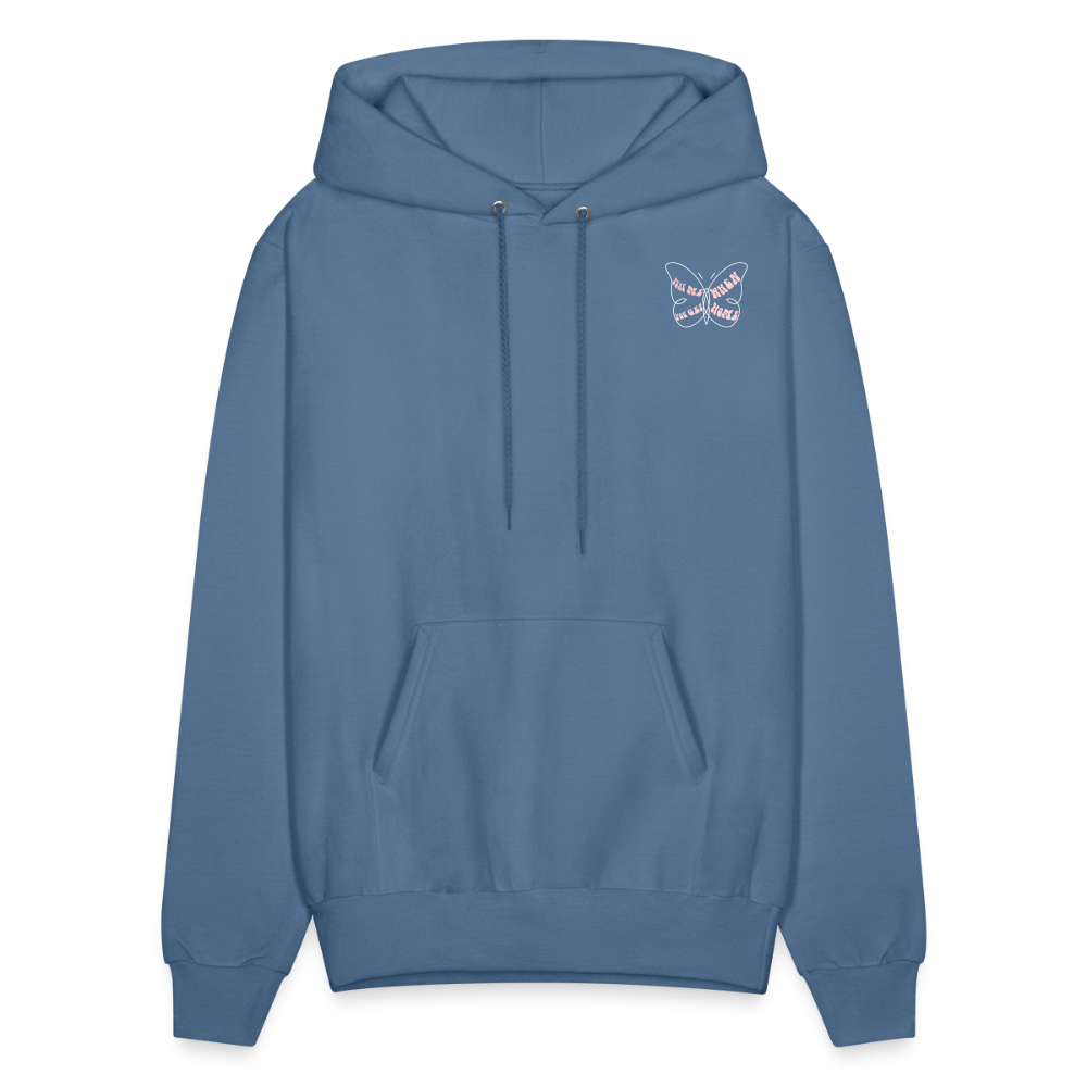 Private Love Text Me When You Get Home Pullover Hoodie - denim blue
