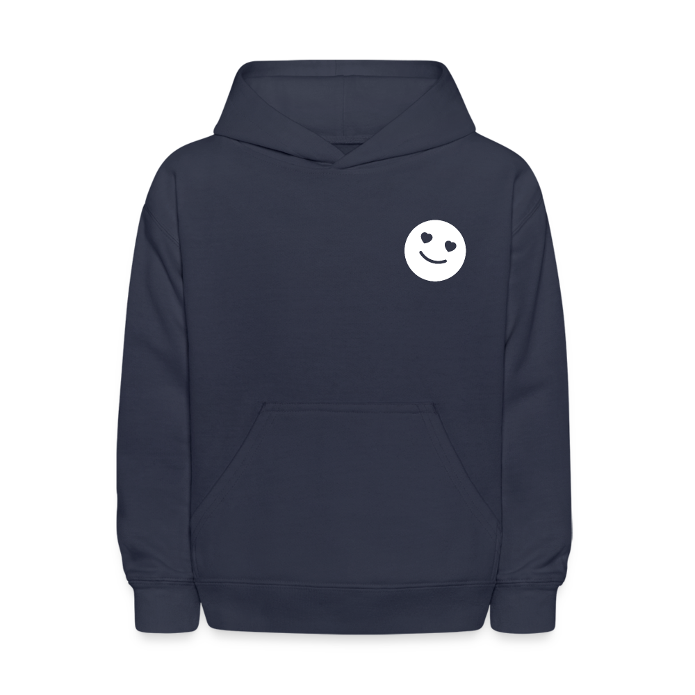 Everything Will Be Okay Love Never Fails Kids Pullover Hoodie - navy