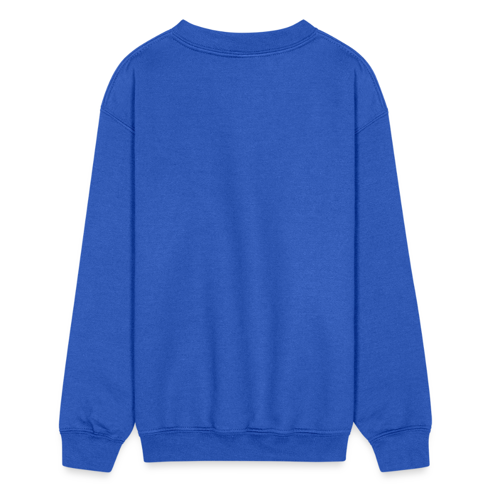 Happy Daze Smile Kids Crewneck Sweatshirt - royal blue